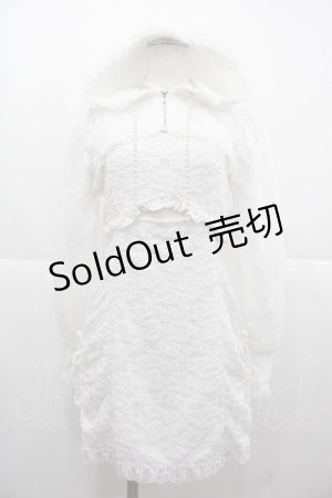 画像: Ank Rouge / おなか開きレースキャミOP  白 I-25-11-24-060-CA-OP-SA-ZI