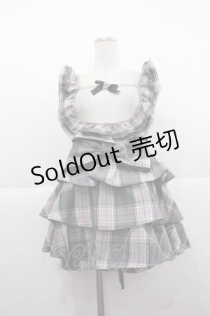 画像: Ank Rouge / プリンセスパールリボンセットアップ  黒Ｘ紫 I-25-11-24-070-CA-OP-SA-ZI