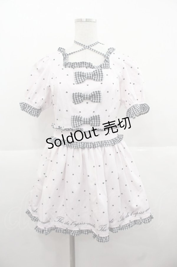 画像1: Ank Rouge / ハートドットＸ千鳥セットアップ  ピンクＸ黒 I-25-11-24-072-CA-PA-SA-ZI (1)