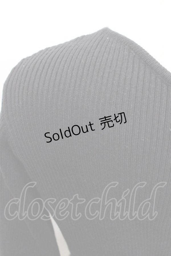 画像3: Ank Rouge / ストーンニットトップス  黒Ｘシルバー I-25-11-24-007-CA-TO-SA-ZI (3)