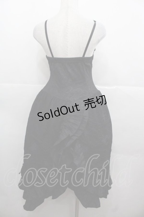 画像2: Qutie Frash / 蜘蛛の巣レースロングキャミワンピース  黒 I-25-11-24-075-QU-OP-SA-ZI (2)