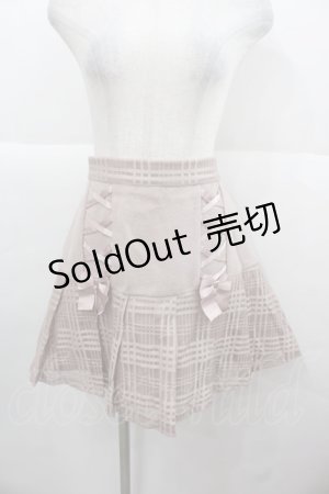 画像: Ank Rouge / スピンドールレース重ねプリーツスカート  ピンク I-25-11-24-080-CA-SK-SA-ZI