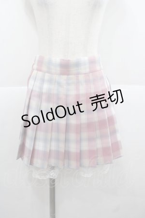画像: Princess Melody / プリーツチェックスカパン  ピンクチェック I-25-11-24-083-EL-PA-SA-ZI