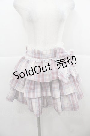 画像: Ank Rouge / チェックリボンフリルスカート  ピンクチェック I-25-11-24-086-CA-SK-SA-ZI