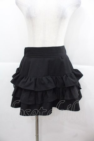 画像: Ank Rouge / フリルスカパン  黒 I-25-11-24-088-CA-PA-SA-ZI