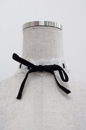 画像: MILK / Lace decoチョーカー  白Ｘ黒 I-25-11-24-094-ML-AC-SA-ZI