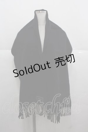 画像: MILK / マフラー  ブラック I-25-11-24-097-ML-ZA-SA-ZI