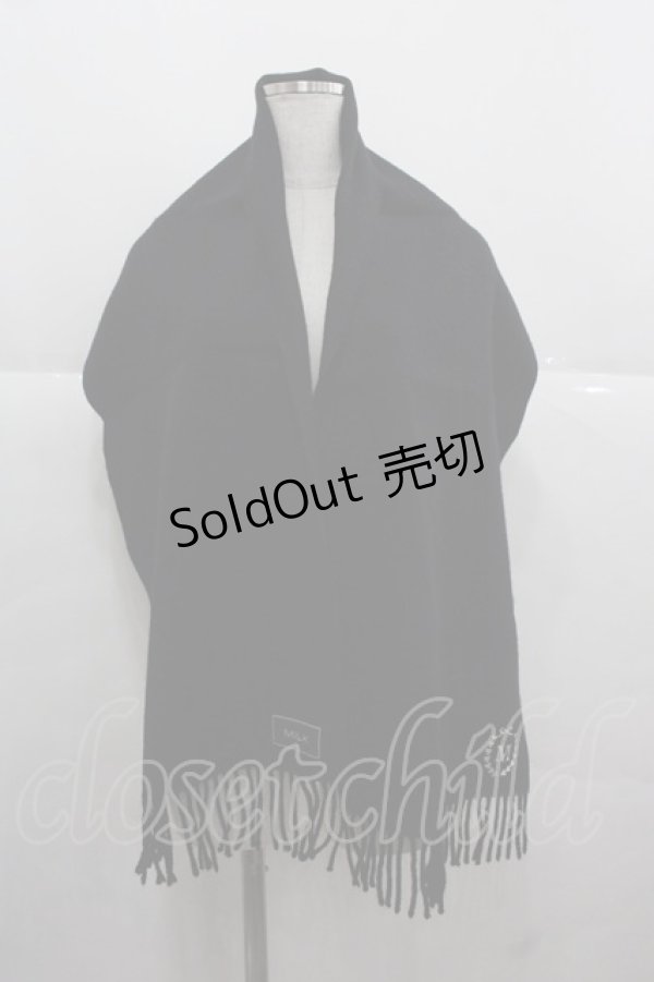 画像1: MILK / マフラー  ブラック I-25-11-24-097-ML-ZA-SA-ZI (1)