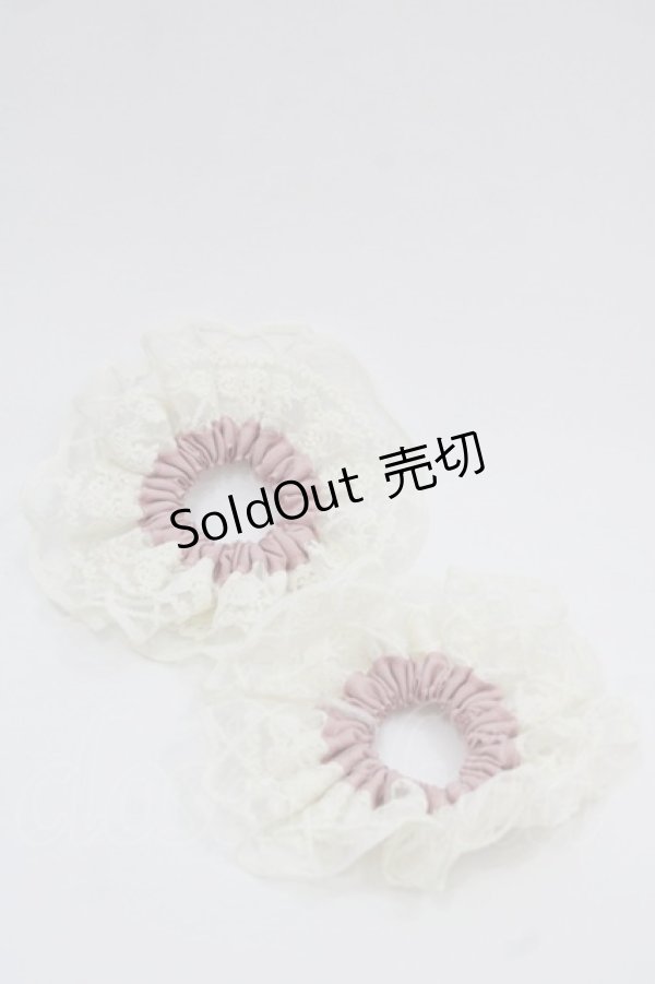 画像2: m petit by misako / TT*AM2Pシュシュ  白Ｘピンク I-25-11-24-110-LO-ZA-SA-ZI (2)