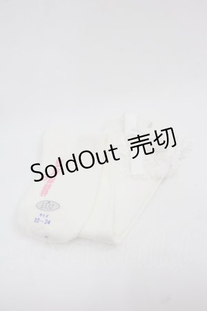 画像: BABY,THE STARS SHINE BRIGHT / トーションレースハイソックス  白 I-25-11-24-122-BA-ZA-SA-ZI