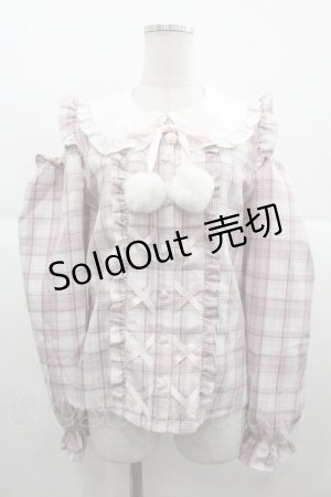 画像: Ank Rouge / 肩開きスピンドルブラウス  ピンク I-25-11-24-002-CA-BL-SA-ZI