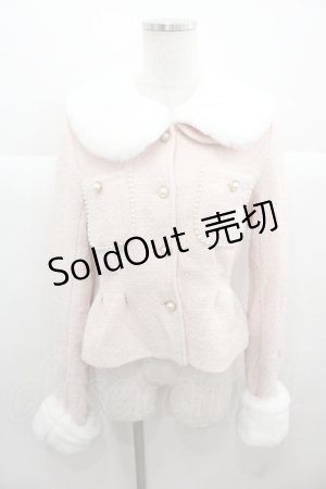 画像: Honey Cinnamon / ツイードファージャケット  白 I-25-11-24-024-LO-JA-SA-ZI