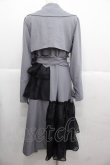 画像2: Ank Rouge / オーガンジーティアードトレンチコート  グレーＸ黒 I-25-11-24-027-CA-CO-SA-ZI (2)