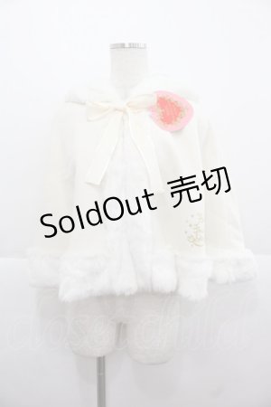 画像: BABY,THE STARS SHINE BRIGHT / 赤ずきんちゃんケープ  アイボリー I-25-11-24-029-BA-JA-SA-ZI