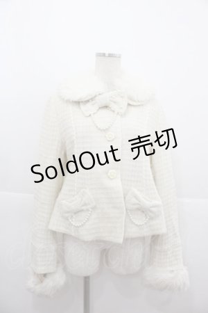 画像: Angelic Pretty / ドラマチックGirlコート（ラメワッフル）  アイボリー I-25-11-24-032-AP-CO-SA-ZI