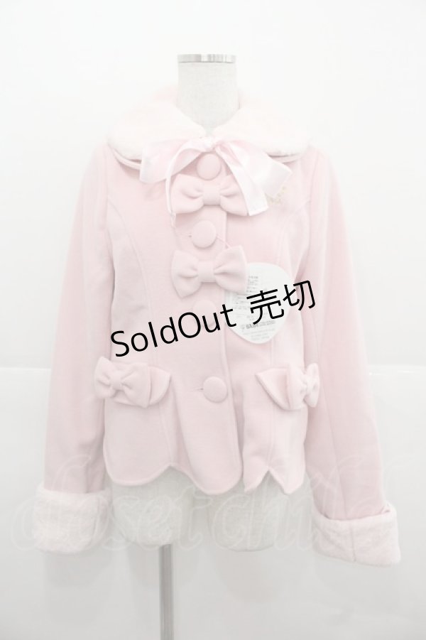 ベイビーザスターズシャインブライト ハートリボンショートコート ピンク BABY,THE STARS SHINE BRIGHT / Sarah Ribbonショートコート ピンク I