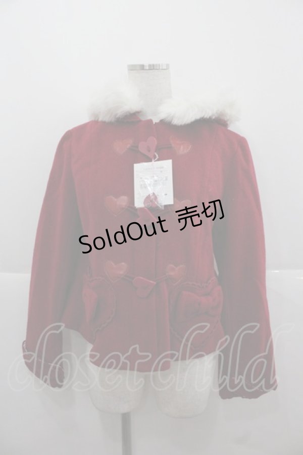 画像1: Angelic Pretty / Heartfulダッフルコート  赤 I-25-11-24-036-AP-CO-SA-ZI (1)