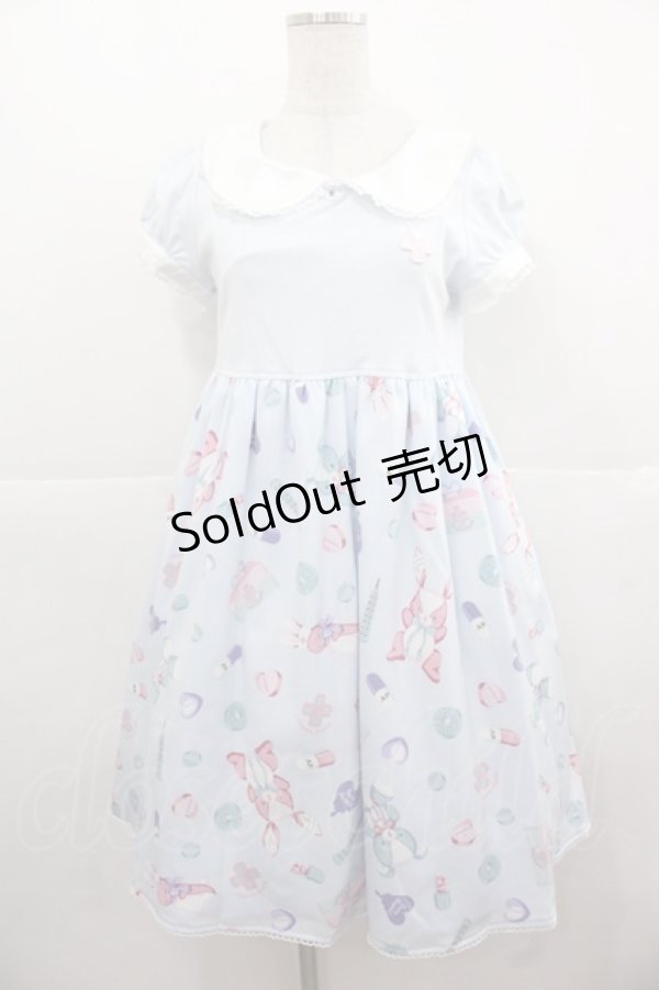 画像1: Angelic Pretty / Fancyホスピタルカットワンピース  サックス I-25-11-24-045-AP-OP-SA-ZI (1)