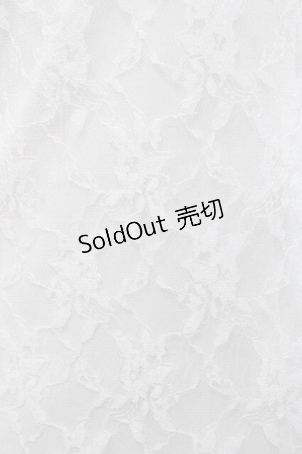 画像4: F i.n.t / ヨークフリル総レースワンピース  白 I-25-11-27-033-CA-OP-SA-ZI (4)