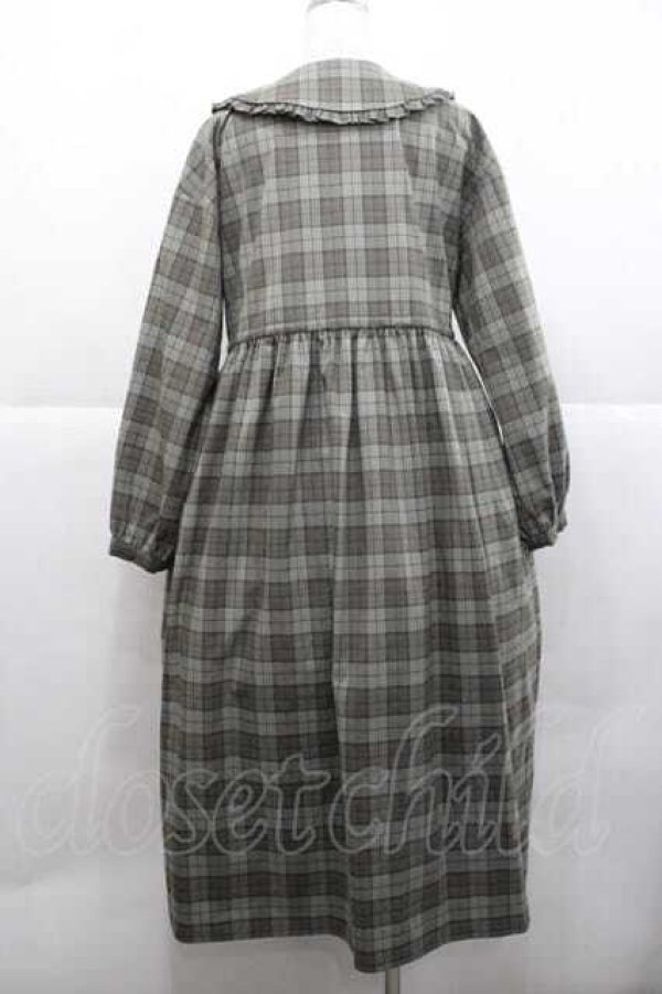画像2: merry jenny / チェックワンピース  グリーン I-25-11-27-036-LO-OP-SA-ZI (2)