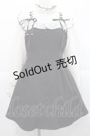 画像: Rojita / ハートドットレースアップワンピース  アイボリーＸ黒 I-25-11-27-037-LO-OP-SA-ZI