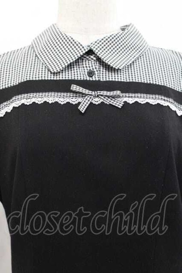 画像3: evelyn / ドッキングティアードワンピース  黒Ｘ白 I-25-11-27-038-LO-OP-SA-ZI (3)