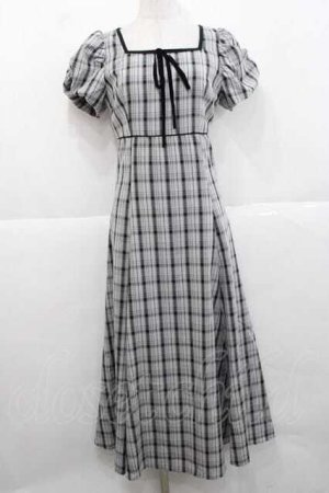 画像: An MILLE / チェックマーメイドワンピース  ブラック I-25-11-27-041-EL-OP-SA-ZI