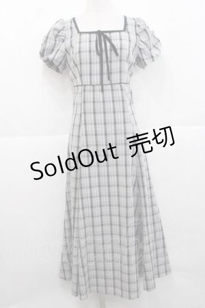 画像: An MILLE / チェックマーメイドワンピース  ブラック I-25-11-27-041-EL-OP-SA-ZI