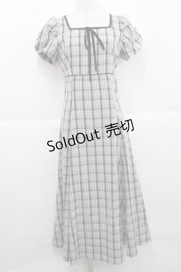 画像1: An MILLE / チェックマーメイドワンピース  ブラック I-25-11-27-041-EL-OP-SA-ZI (1)