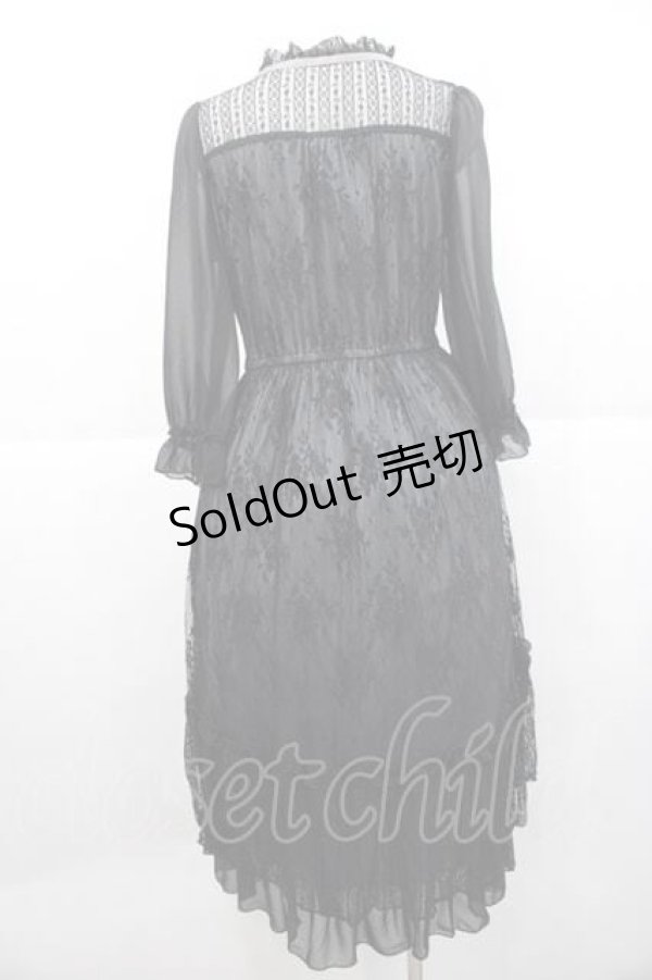 画像2: axes femme / 総レースワンピース M ブラック I-25-11-27-043-AX-OP-SA-ZI (2)