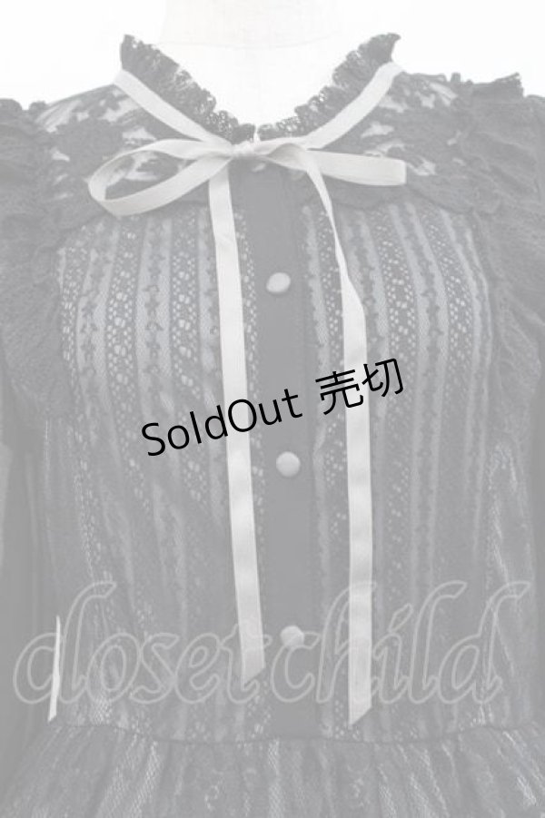 画像3: axes femme / 総レースワンピース M ブラック I-25-11-27-043-AX-OP-SA-ZI (3)