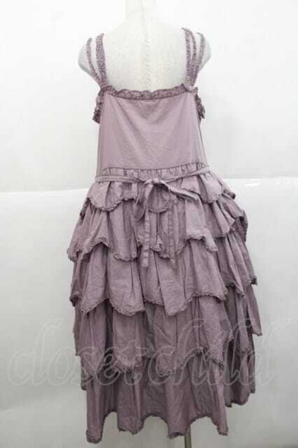 画像2: PINK HOUSE / パンジーレース使いローンキャミソールワンピース  ラベンダー I-25-11-27-048-LO-OP-SA-ZI (2)