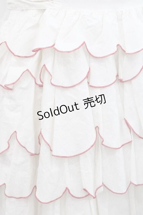 画像4: PINK HOUSE / フルーツ刺繍フリルワンピース  アイボリー I-25-11-27-049-LO-OP-SA-ZI (4)