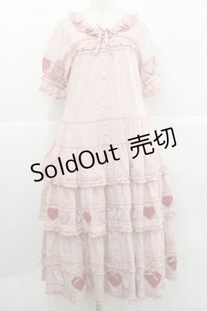 画像: PINK HOUSE / 関西限定ハートパッチワークワンピース  ピンク I-25-11-27-054-LO-OP-SA-ZI