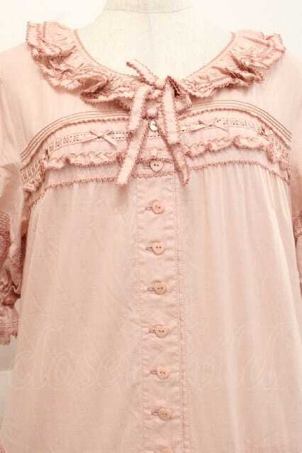 画像3: PINK HOUSE / 関西限定ハートパッチワークワンピース  ピンク I-25-11-27-054-LO-OP-SA-ZI (3)