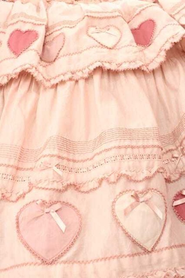 画像5: PINK HOUSE / 関西限定ハートパッチワークワンピース  ピンク I-25-11-27-054-LO-OP-SA-ZI (5)