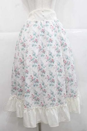 画像: Kurumi Collaboration / グレイスフルコルセット風ロングスカート M 白 I-25-11-27-055-LO-SK-SA-ZI