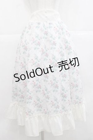 画像: Kurumi Collaboration / グレイスフルコルセット風ロングスカート M 白 I-25-11-27-055-LO-SK-SA-ZI