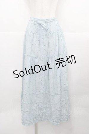 画像: PINK HOUSE / ドット柄ミディスカート  サックス I-25-11-27-071-LO-SK-SA-ZI