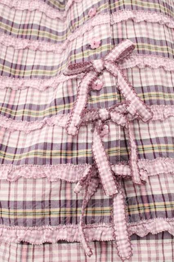 画像4: PINK HOUSE / オリジナルチェックＸギンガムチェックスカート  ピンクチェック I-25-11-27-072-LO-SK-SA-ZI (4)