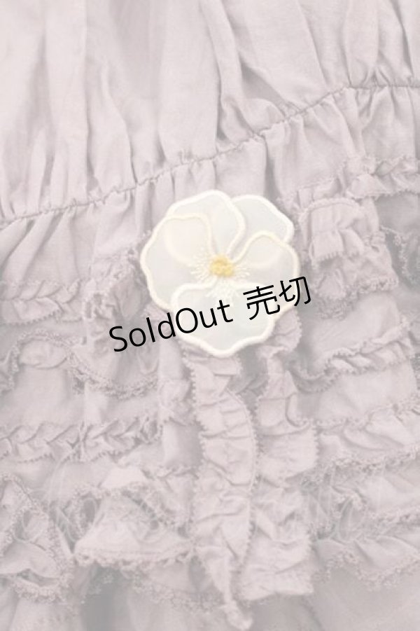 画像3: PINK HOUSE / パンジーレース使いローンスカート  ラベンダー I-25-11-27-073-LO-SK-SA-ZI (3)