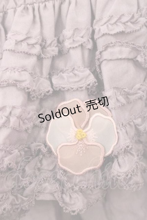 画像4: PINK HOUSE / パンジーレース使いローンスカート  ラベンダー I-25-11-27-073-LO-SK-SA-ZI (4)