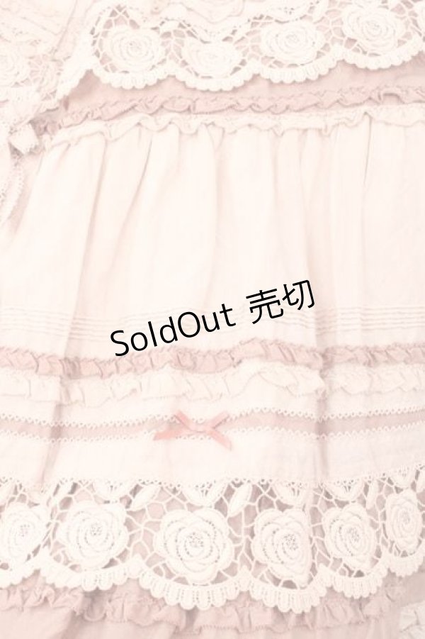 画像3: PINK HOUSE / ローズレース使いスカート  ピンク I-25-11-27-074-LO-SK-SA-ZI (3)