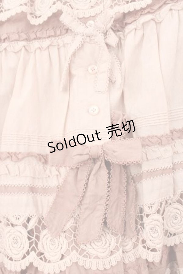 画像4: PINK HOUSE / ローズレース使いスカート  ピンク I-25-11-27-074-LO-SK-SA-ZI (4)