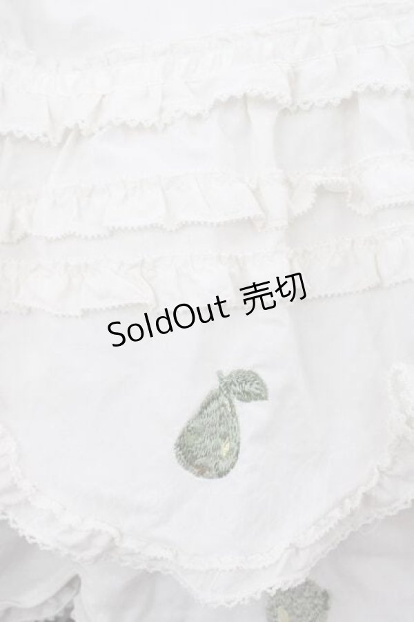 画像3: PINK HOUSE / フルーツ刺繍ローンスカート  アイボリー I-25-11-27-075-LO-SK-SA-ZI (3)