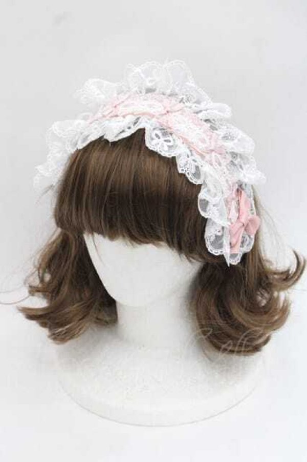 画像1: To Alice / ヴィンテージドールヘッドドレス  ピンク I-25-11-27-079-LO-AC-SA-ZI (1)