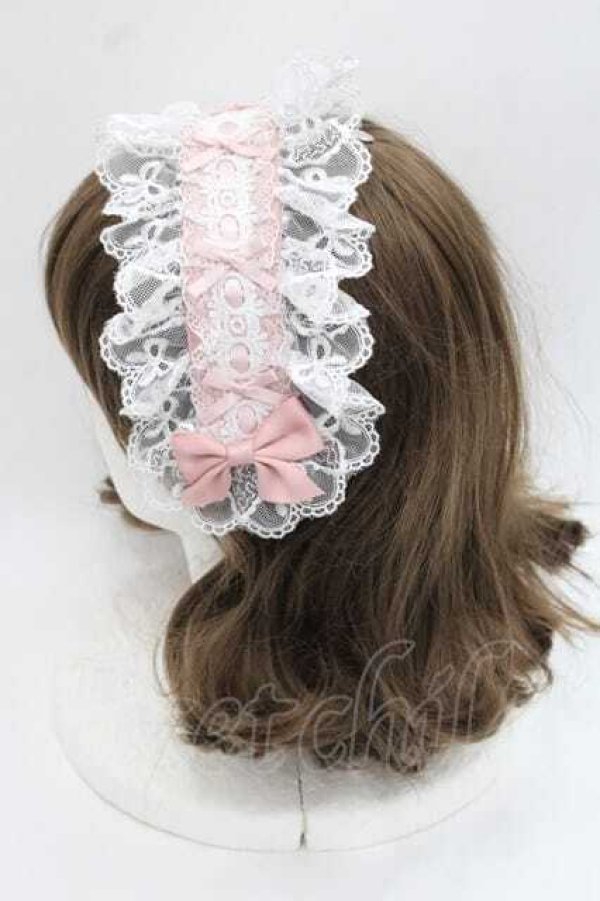 画像2: To Alice / ヴィンテージドールヘッドドレス  ピンク I-25-11-27-079-LO-AC-SA-ZI (2)