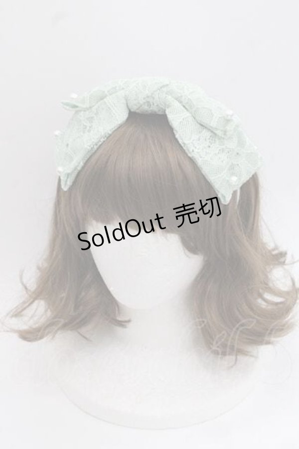 画像1: Angelic Pretty / Holy Lacy Dollカチューシャ  ミント I-25-11-27-082-AP-AC-SA-ZI (1)