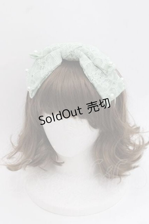 画像1: Angelic Pretty / Holy Lacy Dollカチューシャ  ミント I-25-11-27-083-AP-AC-SA-ZI (1)