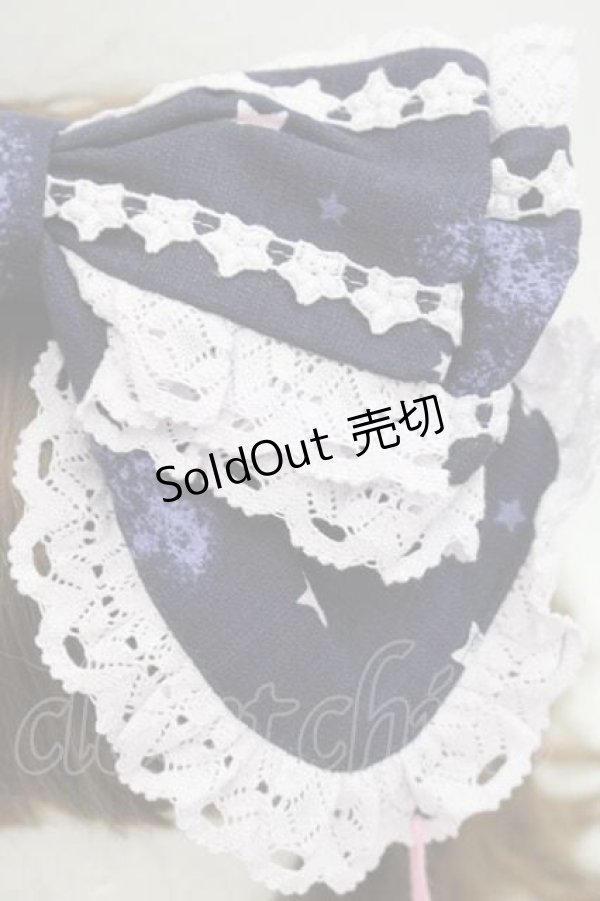 画像3: BABY,THE STARS SHINE BRIGHT / 星屑Fantasia〜双子の星ネコちゃんのホロスコープ〜カチューシャ  ネイビー I-25-11-27-085-BA-AC-SA-ZI (3)